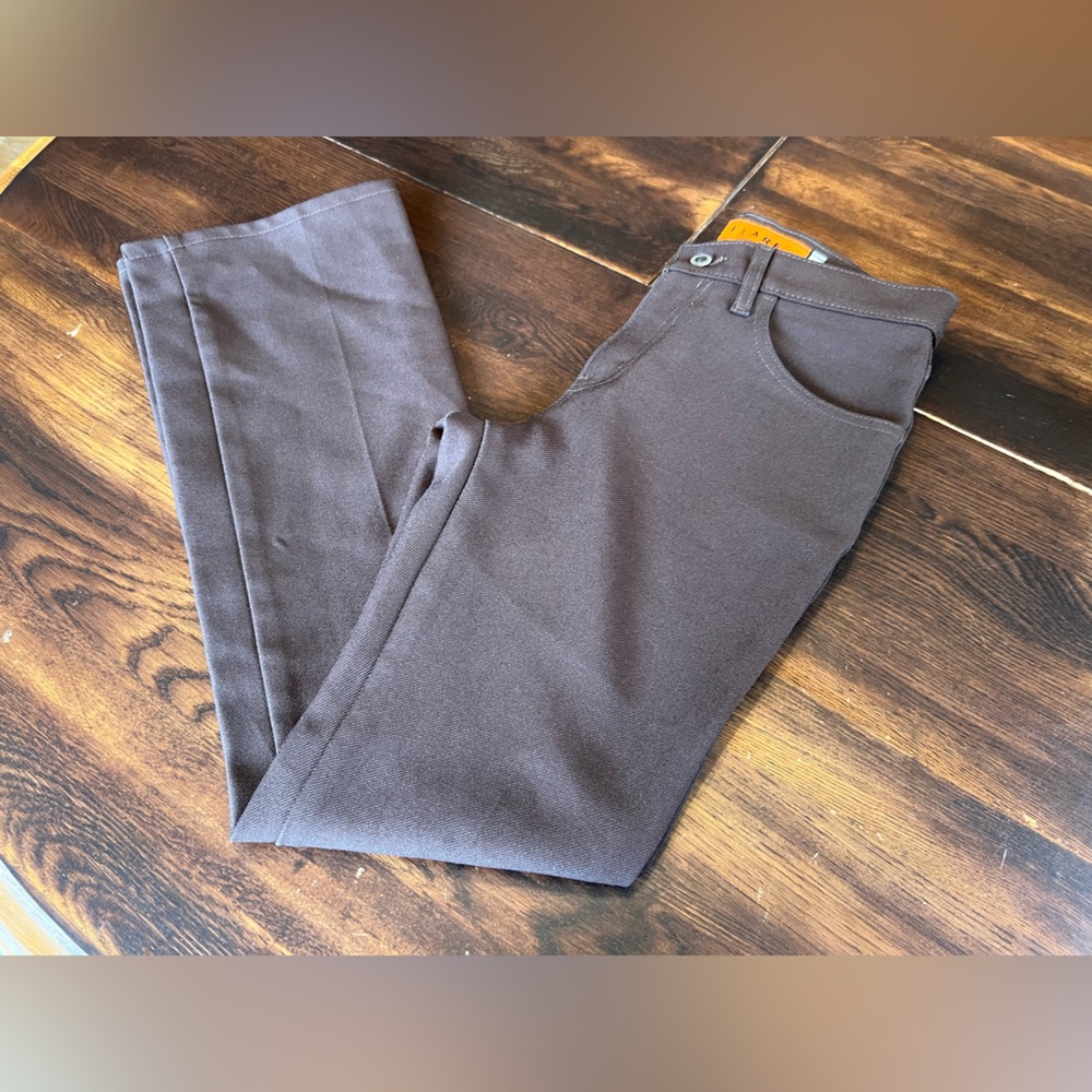 Levi's Vtg Silvertab Flare Pants Women’s 5 JR M 90’s Brown Polyester Twil USA